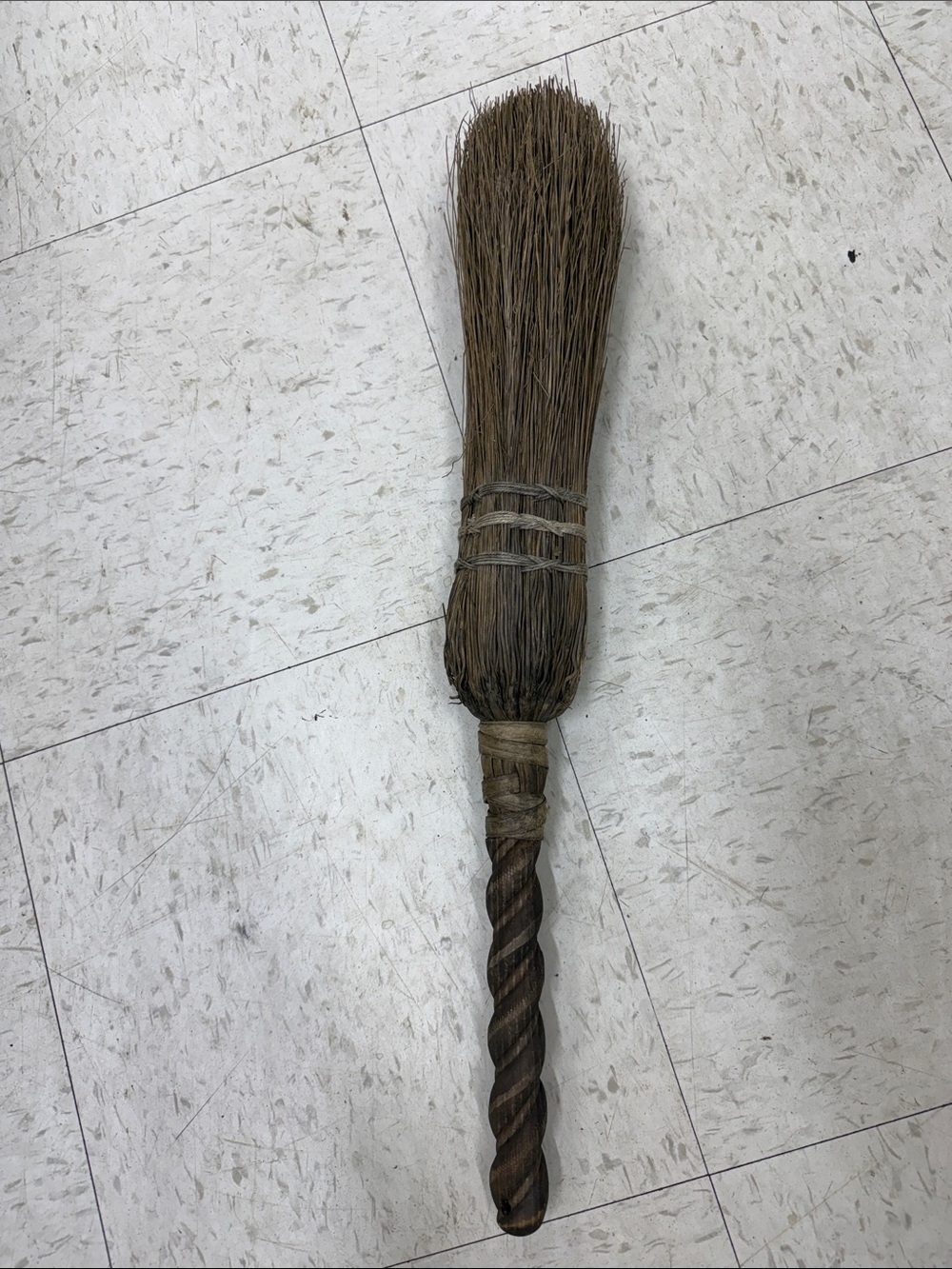 Brown Decorative Witch Broom - Home Accents Decor vintage sweeper for Dustin out